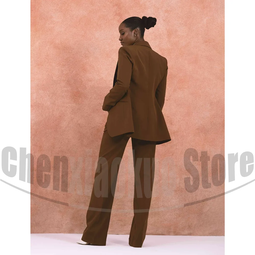 エレガントなレディースソリッドフォーマルスーツ 2 ピースオ - Women Formal Wear For Meeting のレビューと価格