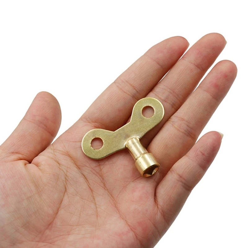 Torneira de cozinha Brass Keys Tomada quadrada Chaves do radiador Chave de sangramento do encanamento Torneira de água sólida para válvula de ar Ferramenta de encanamento 1pc