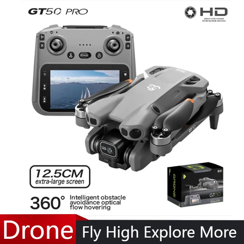 

GT50 PRO 4K HD Camera 5G RC Drone 4.3 inches Screen WiFi Quadcopter With Remote Control Professional Drone Aerial Photography