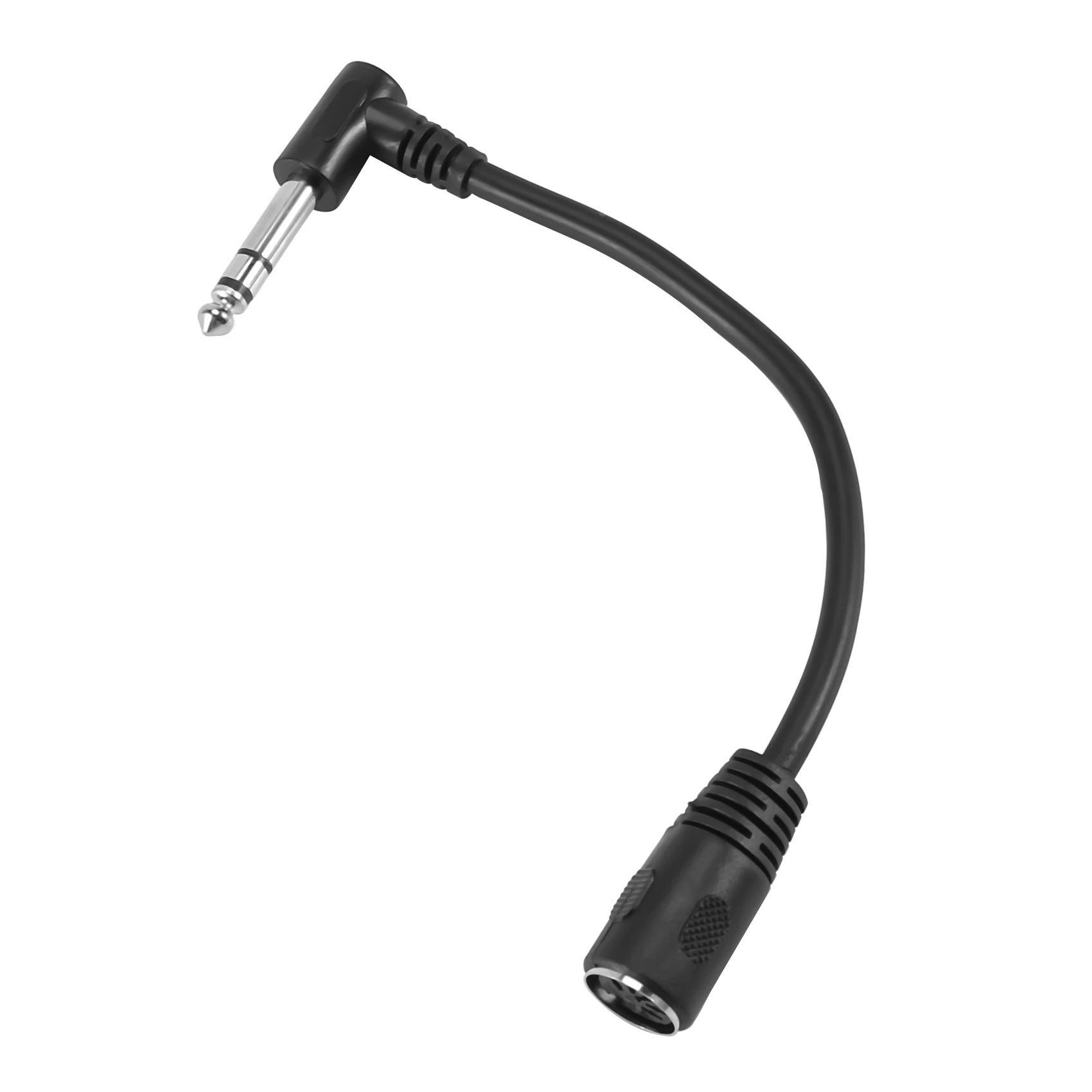 B86B MIDI Cable 5-Pin Din Female to 6.35mm TRS Stereo Audio Extension Cord for Akai MPC One MPC Keyboard Synthesizer 20cm