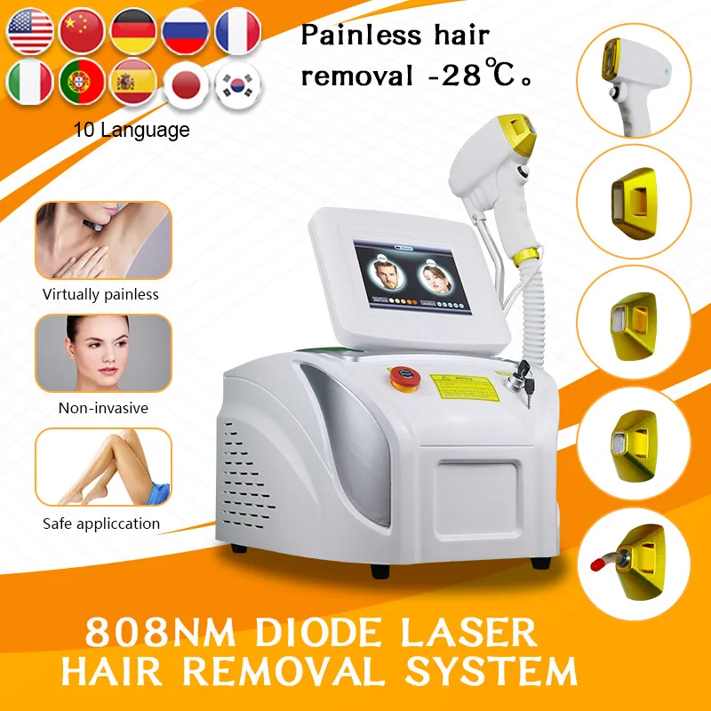 New Upgrade Hair Removal Beauty Equipment Ice Titanium Device 808/755/1064 nm Diode Laser Hair Removal Machine Factory Price