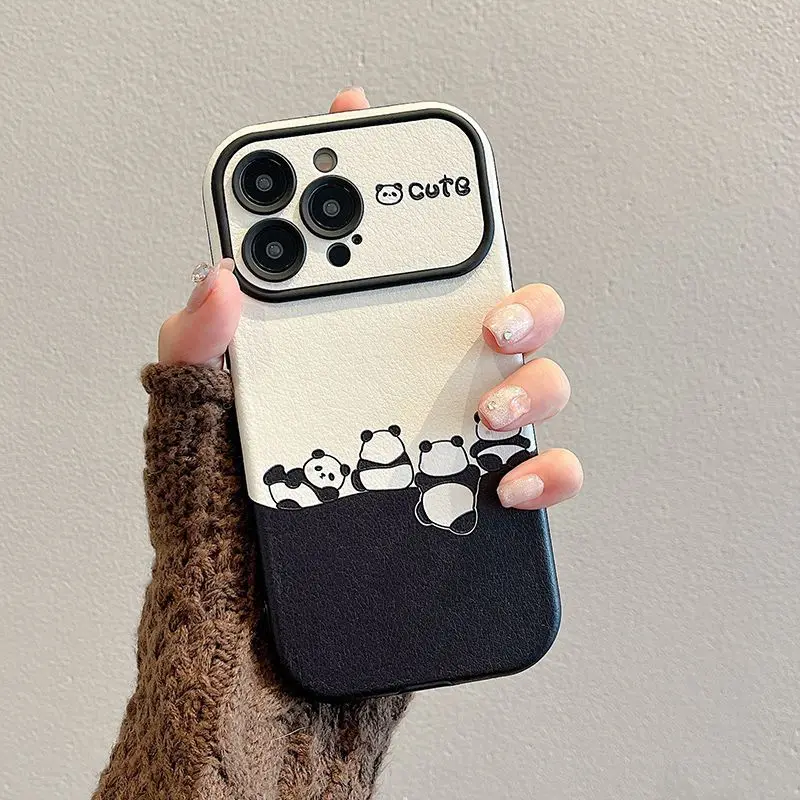 

For iPhone15 case iPhone14 New iPhone13promax Soft iPhone12 Fall Resistant iPhone 15Plus Climb iPhone11 Panda iPhone13