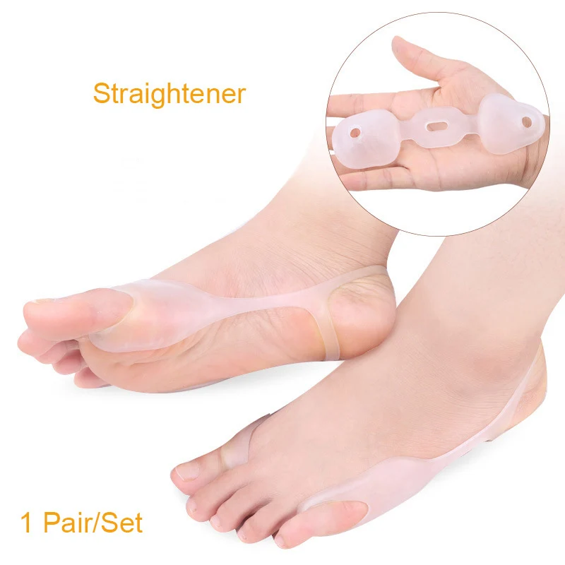 1 Pair Toe Feet Valgus Hallux Bunion Orthotics Feet Care Corrector Thumb Adjuster