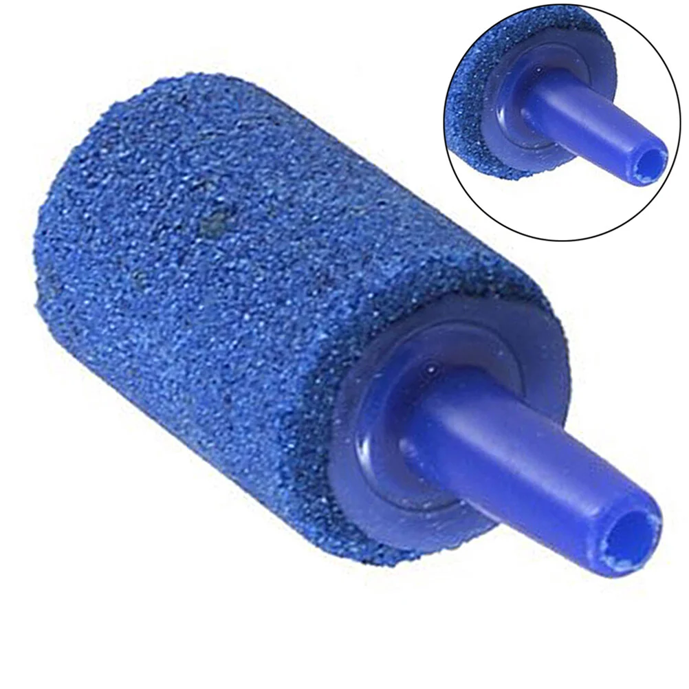 Air Stones Cylinder Bubble Stone Bubble Diffuser Airstones Small Air Stone Air Pump Accessories for Aquarium Tank ( Blue, 20pcs