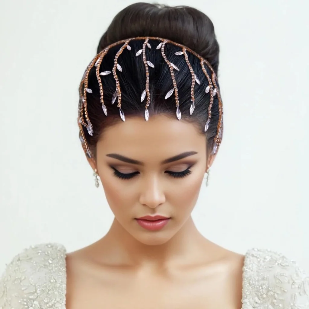 

Wedding Headbands Crystal Woman Headwear Bridal Hair Ornaments Bride Hair Accessories Pageant Tiara and Headdress HP483