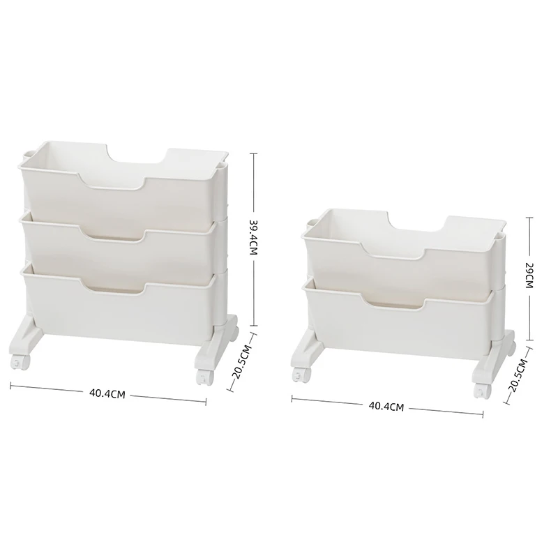 Multi-layer Book Rack Portable Deskside Movable Bookshelves Large Capacity File Books Storage Shelve Office Storage Rack