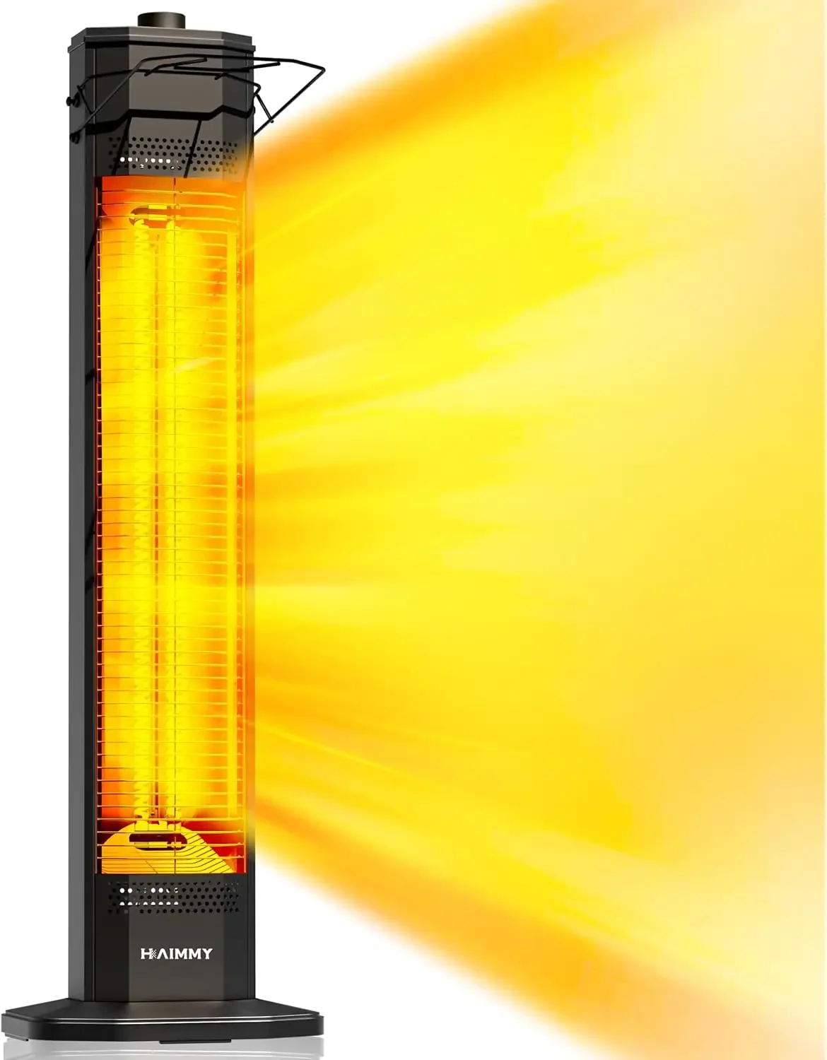 Outdoor Electric Patio Heater, 34- inch,3 Heat Levels, Tip-Over & Overheat Protection, IPX5 Waterproof Tower Space Heater