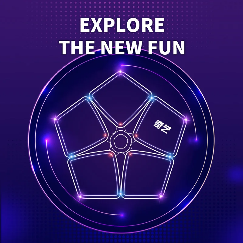 Qiyi 2x2 megaminx cubo mágico qy cubo de velocidade sem adesivos cubo mágico preto quebra-cabeça brinquedos presente das crianças cubo mágico