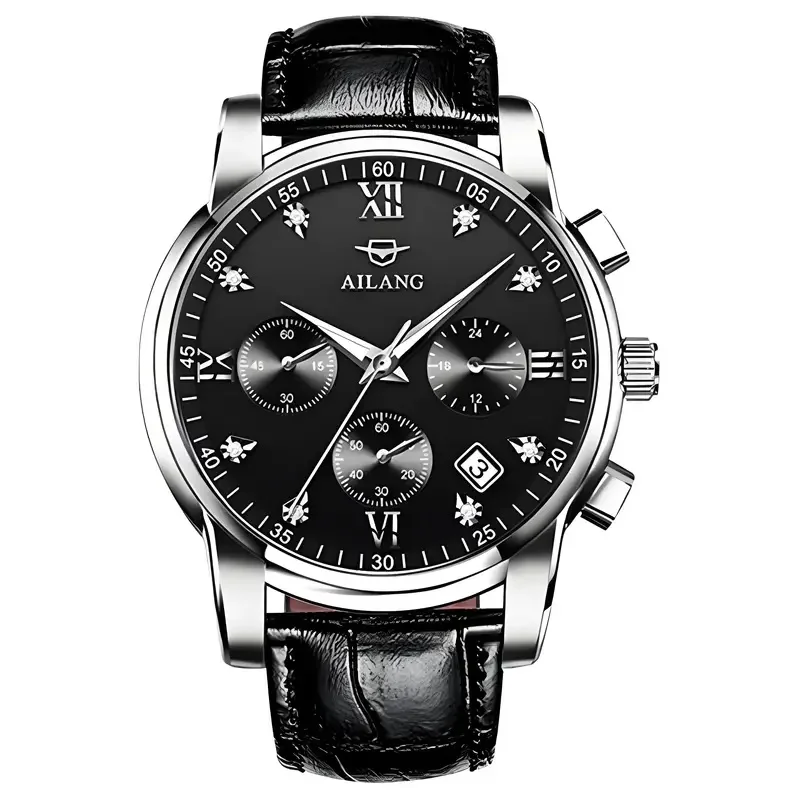 AILANG Chronograph Couple Watches Matching Set Waterproof Luminous Multi-Functional Black Friday Discount New Hot Selling