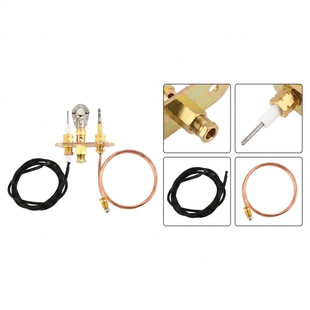 Stainless Steel Brass M81 Thermocouple 900mm Igniter Set For Gas Water Heater Fireplace Replacement Safety Accessories