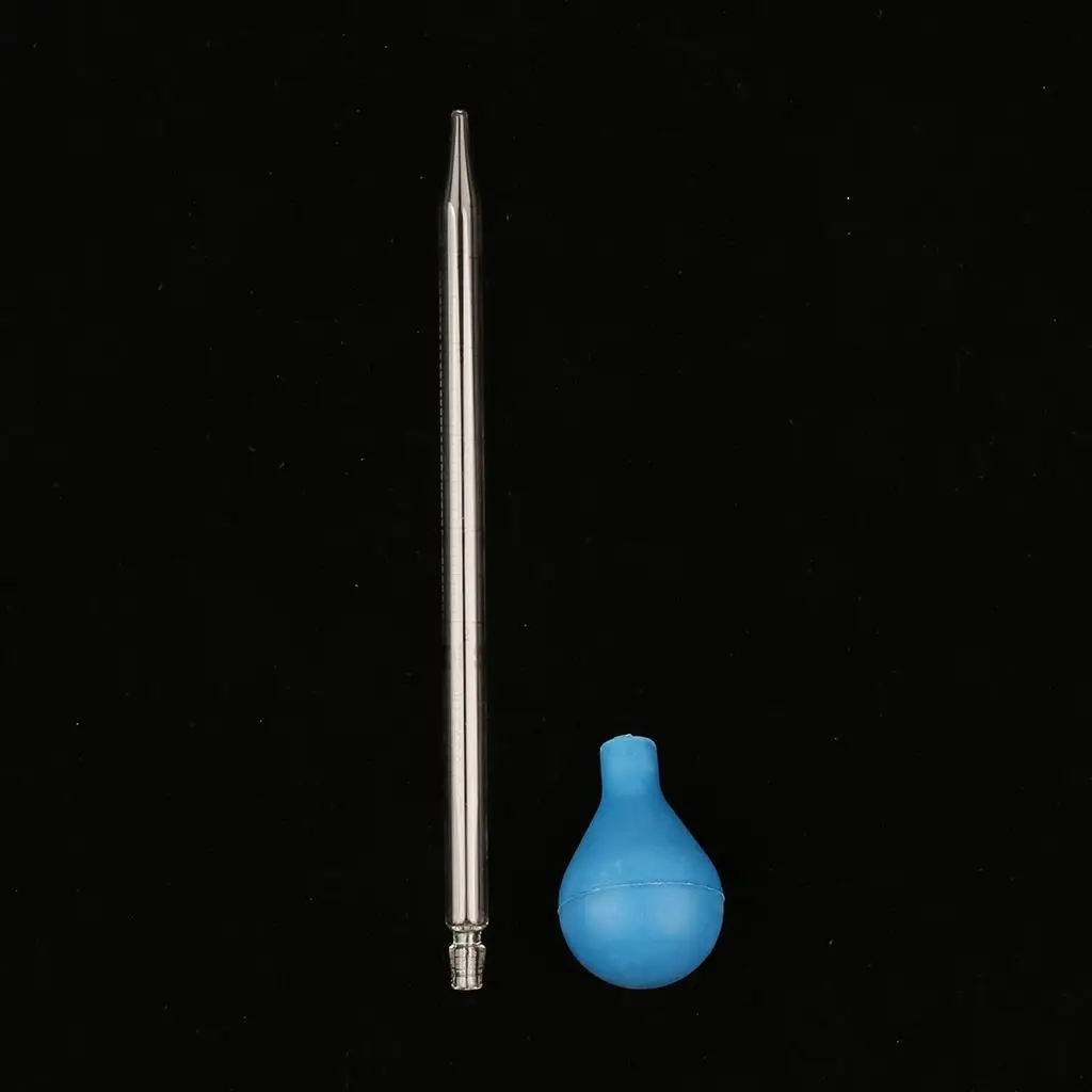 Glass Graduated Pipette with Rubber Cap Lab Chemistry Dropper Dispensing