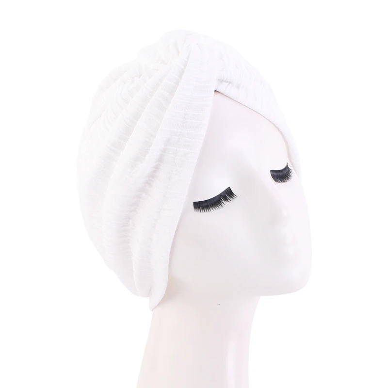 Turbante con nudo giratorio para mujer, gorro de quimio elástico, Hijab, sombrero para pacientes con cáncer, accesorios para la pérdida de cabello,