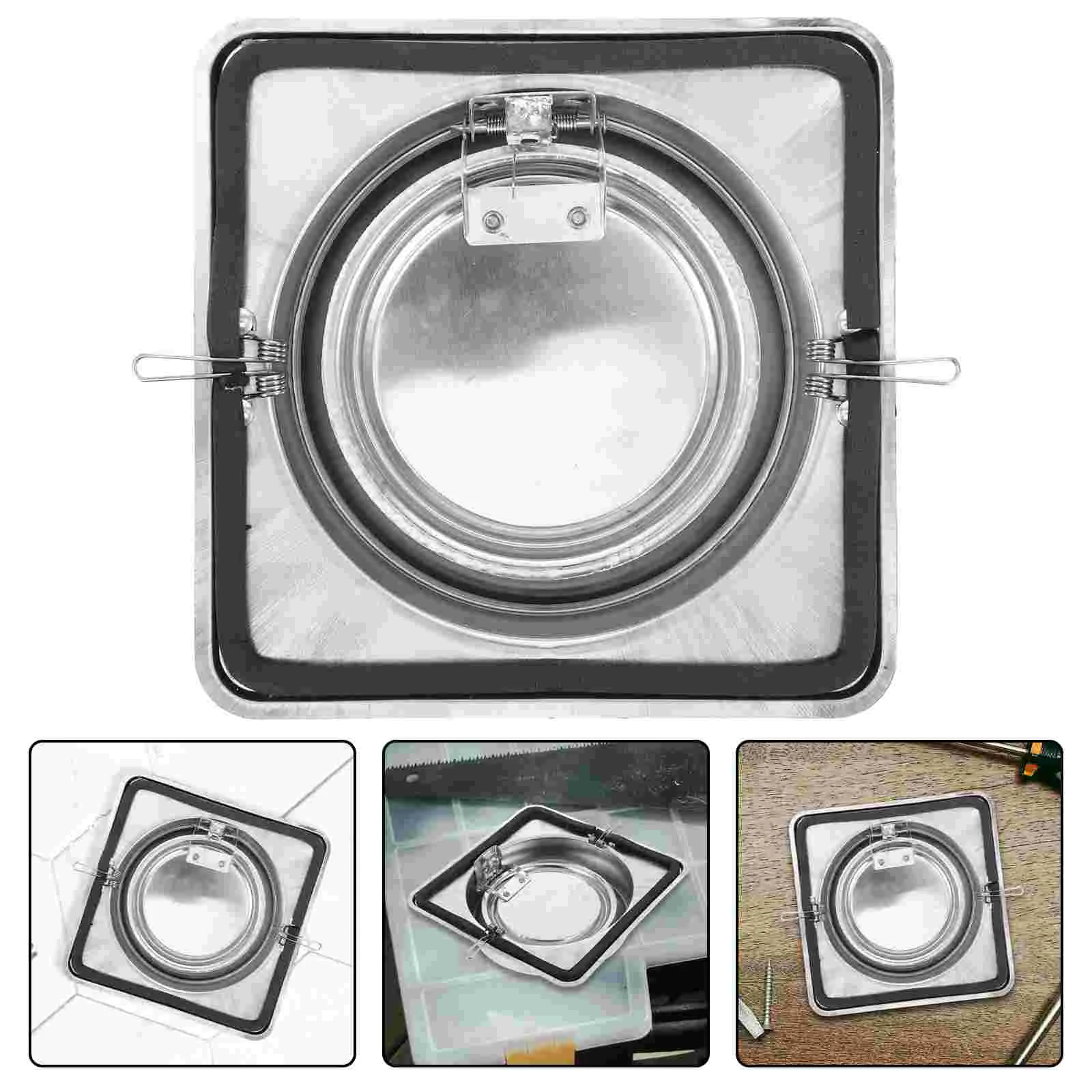 Dryer Flue Check Valve Vent Covers outside Air Outlet Rv Kitchen Exhaust Fan Filters Silver Drain Strainer