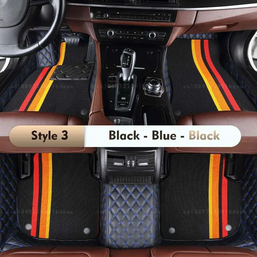 For Mercedes Benz GLK class X204 2008-2015 14 13 09 12 Double Layer Car Floor Mats Custom Foot Pads Carpet Interior Accessories - afbeelding 1