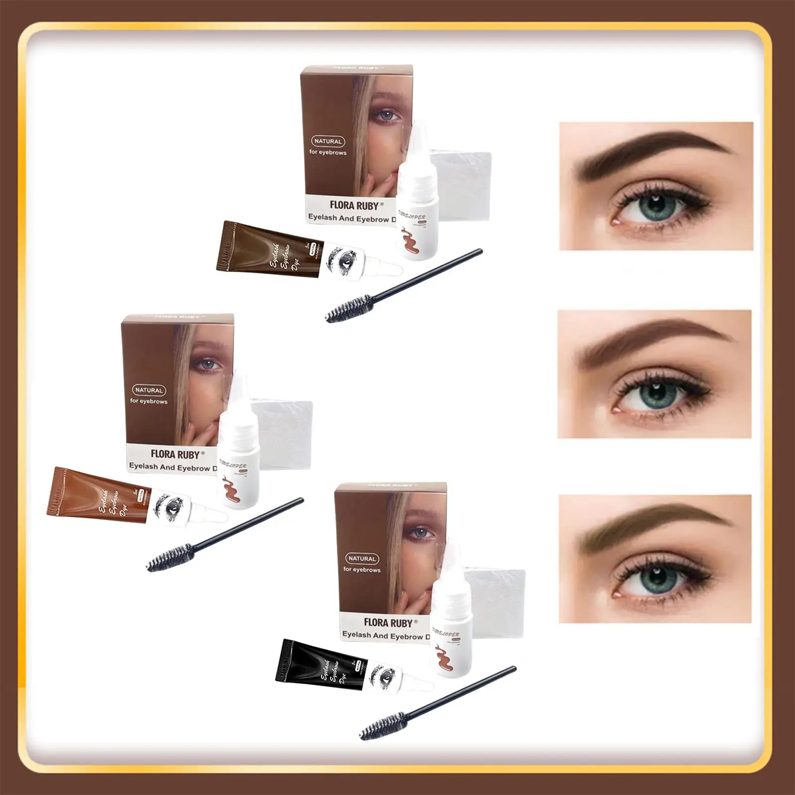 Corante instantâneo para sobrancelha e cílios, gel colorido, intensificador de sobrancelha de longa duração