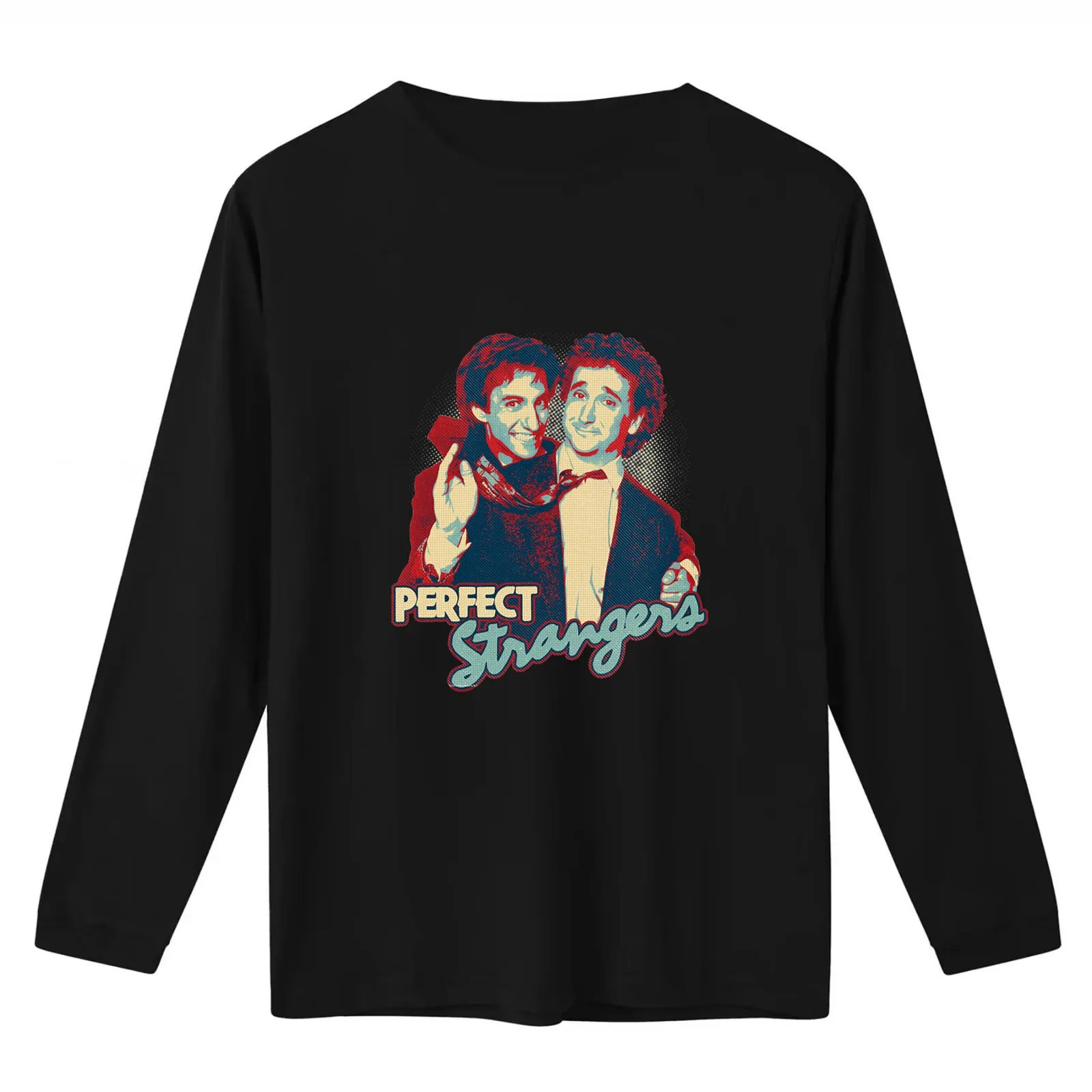 Perfect Strangers T-Shirt Summer Casual Cotton Tee Oversized Streetwear Tops Vintage Graphic Print Loose Fit Short Sleeve