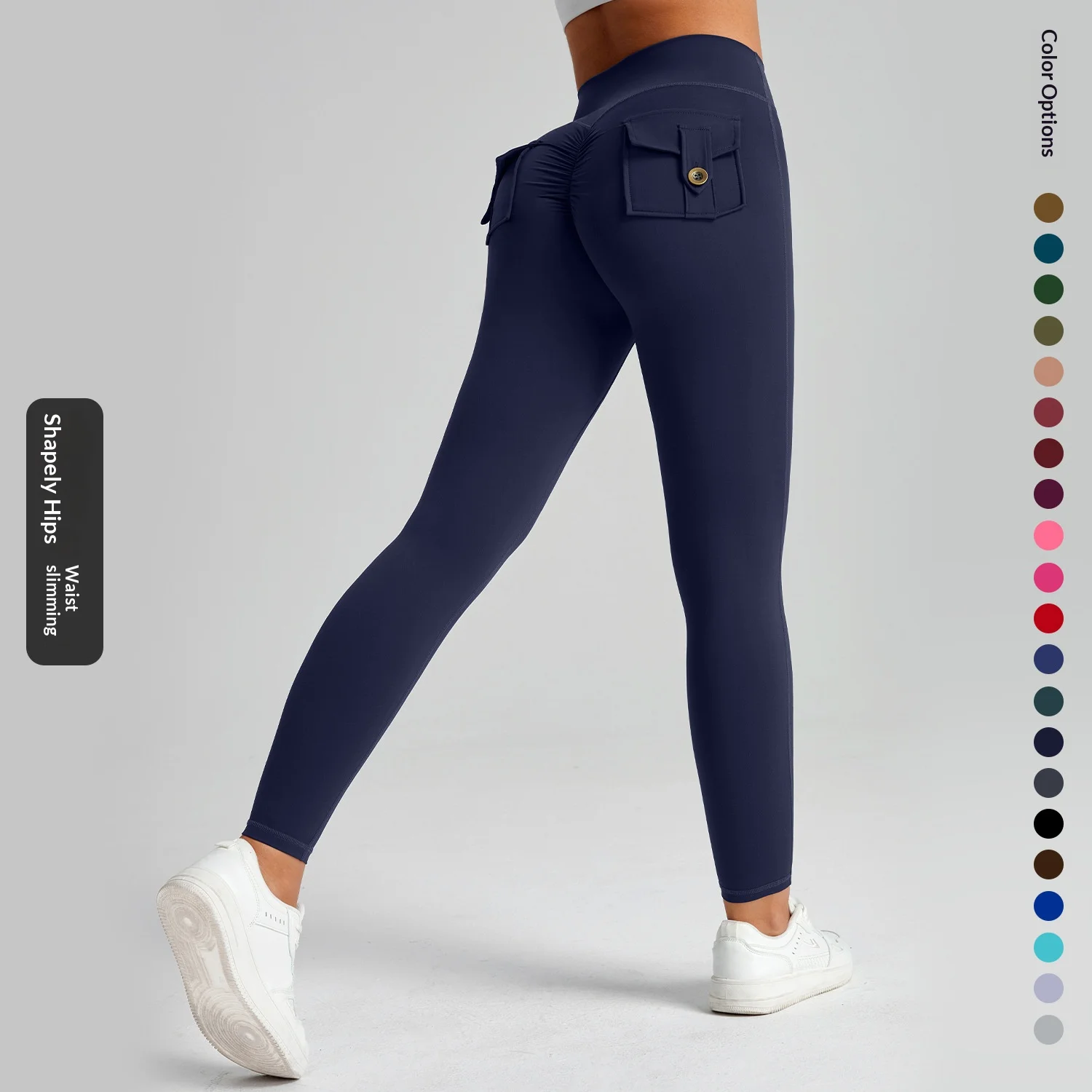 

Women's High Waisted Yoga Pants with Pockets Tummy Control Bootcut Leggings for Gym Fitness Wear Sport Tights Workout Leggins