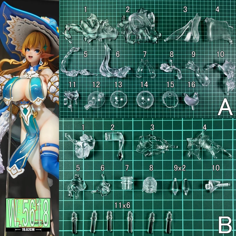 (In Stock) (W_5618) 1/6 Milklinde 15th Villager Unpainted Unassembled PVC Recast Garage Kit White Resin Model Kit