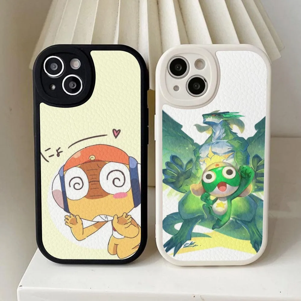 Cartoon Keroro Gunsou Frog  Phone Case Hard Leather For iPhone 16 15 14 13 12 Mini 11 14 Pro Max Xs X Xr 7 8 Plus Fundas