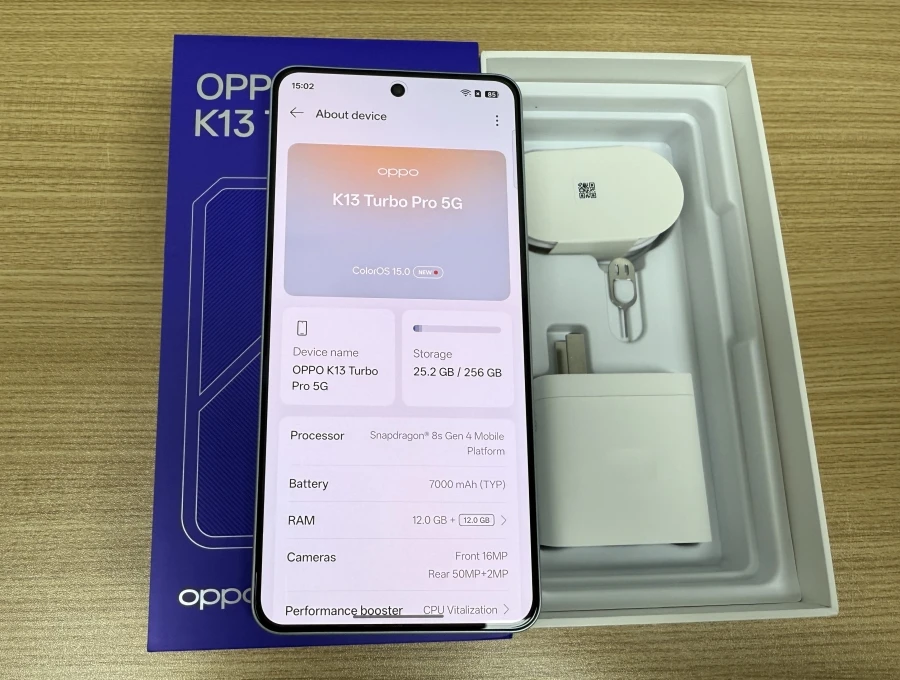 NEW OPPO K13 Turbo Pro 5G 6.8" AMOLED Snapdragon8s Gen4 120Hz 7000mAh Battery 80W SuperVOOC 50MP Camera NFC OTA ColorOS15 Turbo