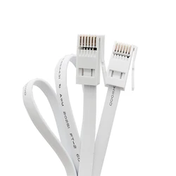 RJ11 6P4C RJ12 6P6C Connector BT 6-core 4-core Telephone Plug Cable UK BT Socket Cable White