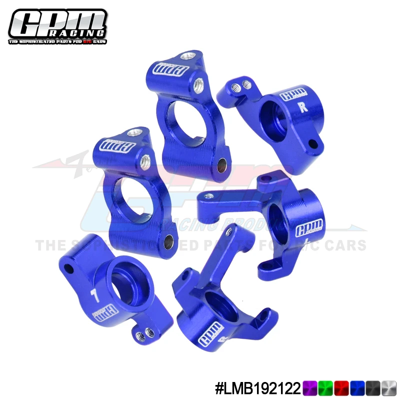 GPM 7075 Alu Front Caster Blocks &Spindles & Rear Hubs Set For LOSI 1/24 Micro-B GPM RC Parts Losi Micro b