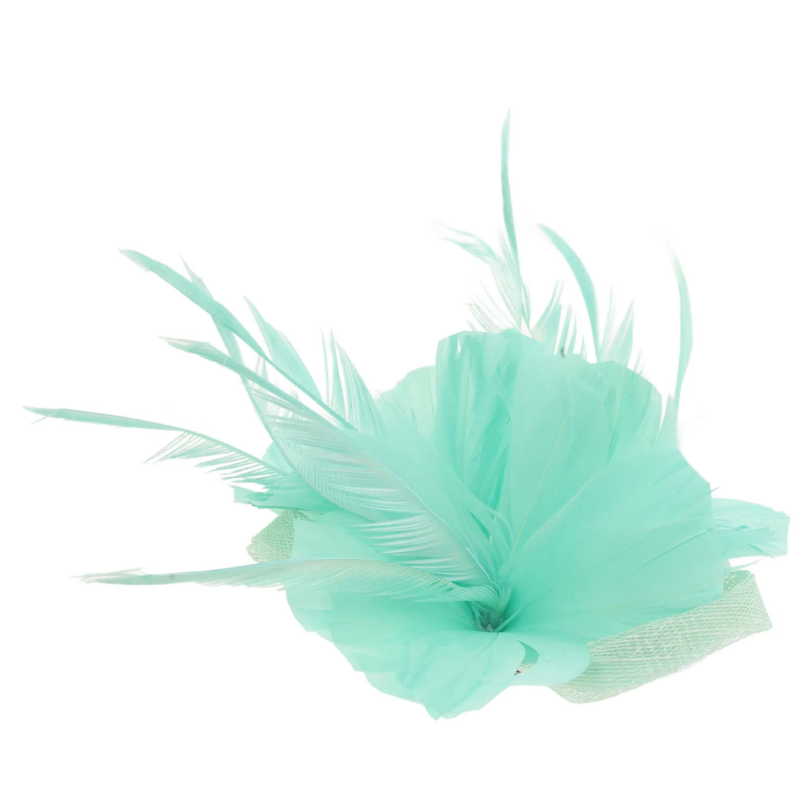 

1Pcs Plume Hair Clip Elegant Side Clip Bridal Headdress Wedding Party Prom Formal Hair Accessories for Women