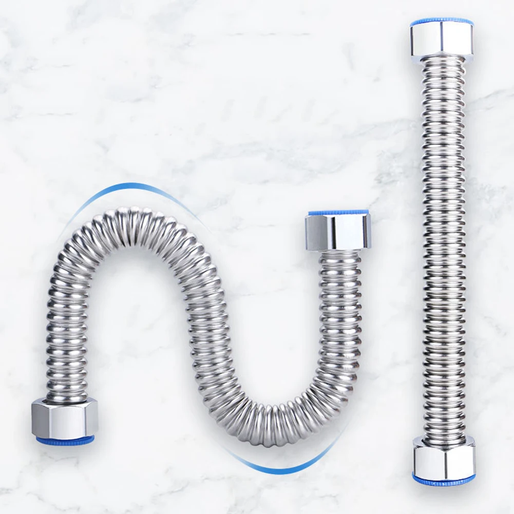 Tubo di aspirazione acqua da 3/4 pollici 1 M -20 ° C-200 ° Tubo di collegamento galvanico C per scaldabagni a gas Elementi di fissaggio per caldaie a parete