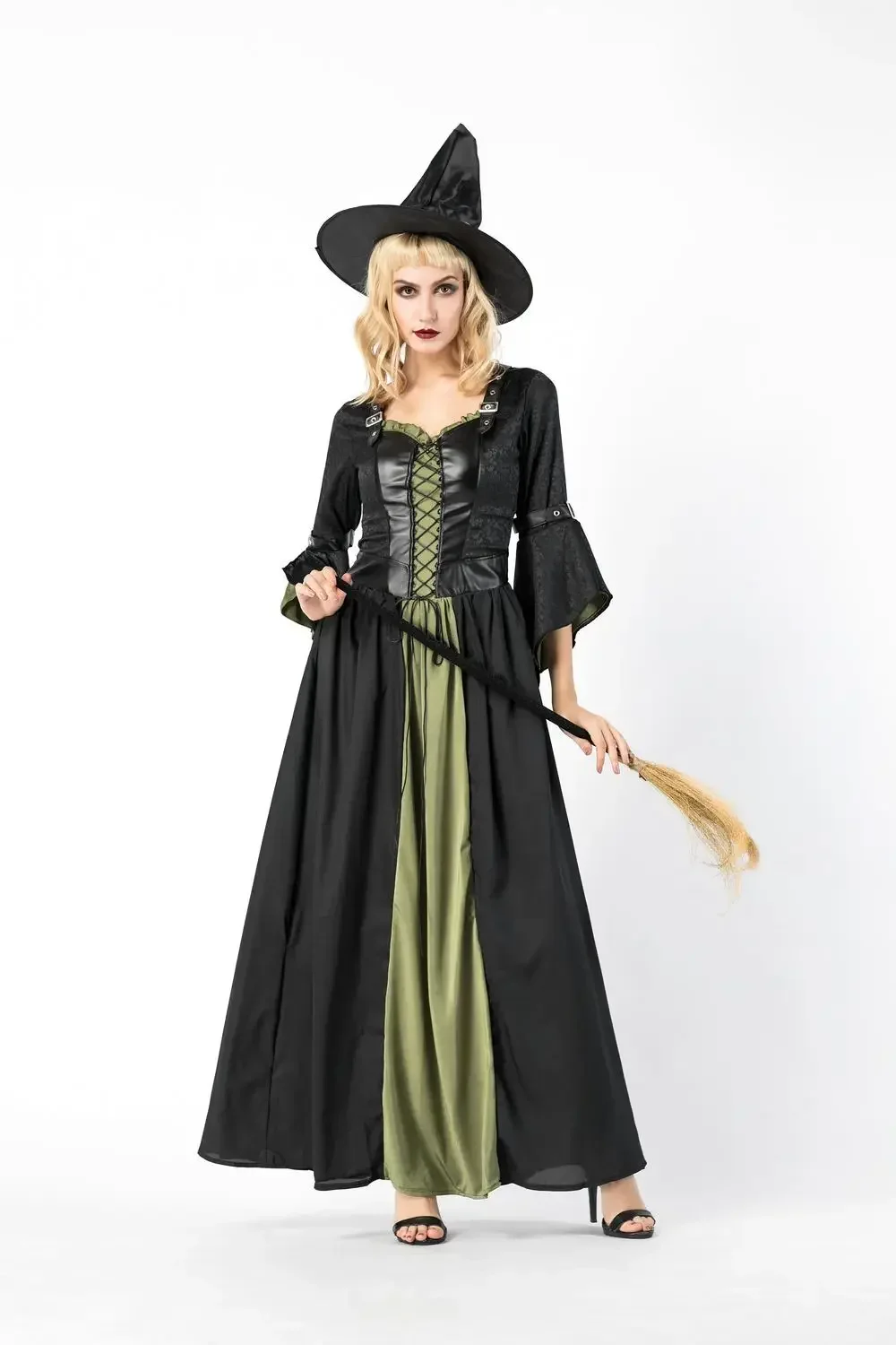 Halloween Witch Costumes For Women Adult Carnival Party Performance Drama Masquerade Clothing