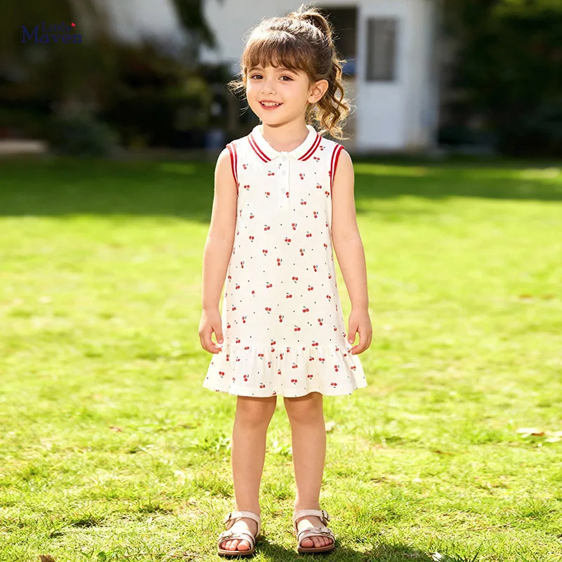

Custom-made summer sleeveless girls' dress Cute and sweet children's dress Casual children's dress