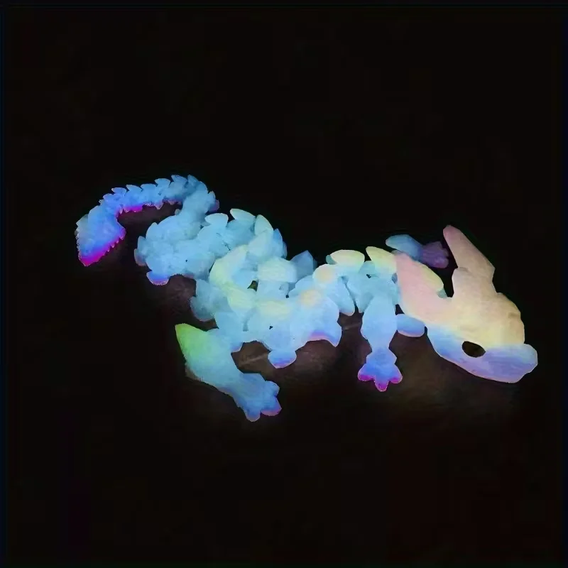 1PCS Luminous Crystal Dragon Desktop Decoration Statue Is A Visual Ornament Suitable For Home Decoration And Living Room Decora