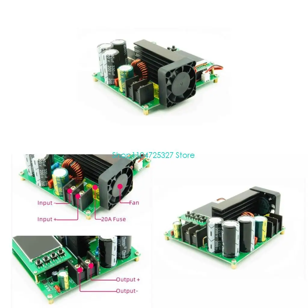 

D8KF Повышающий модуль с числовым программным управлением, 900 Вт, преобразователь постоянного тока с 9–60 В до 10–120 В с