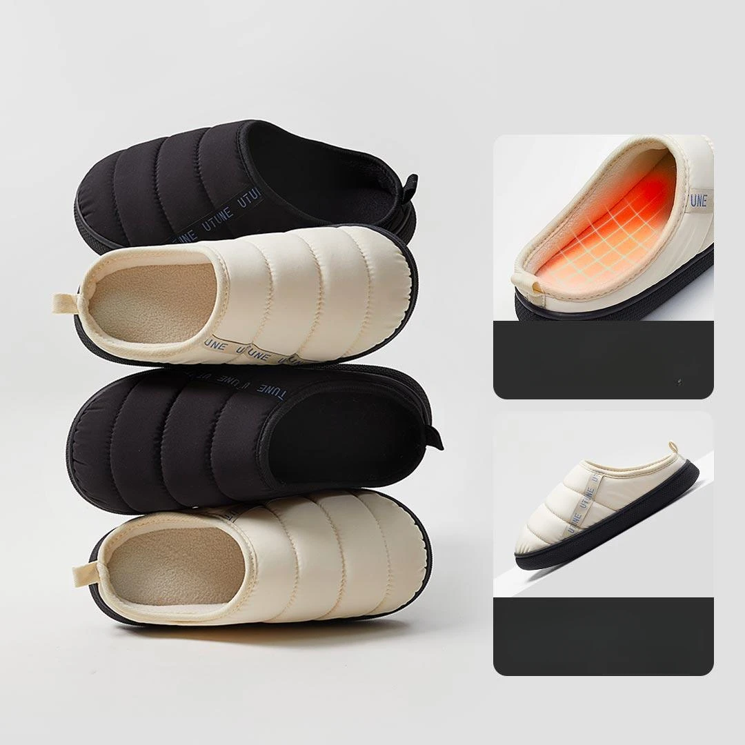 2024 Xiaomi Down Cloth Warm Cotton Slippers Men's Indoor Home Antiskid Shoes Winter Women Couple XiaoMi Youpin Store