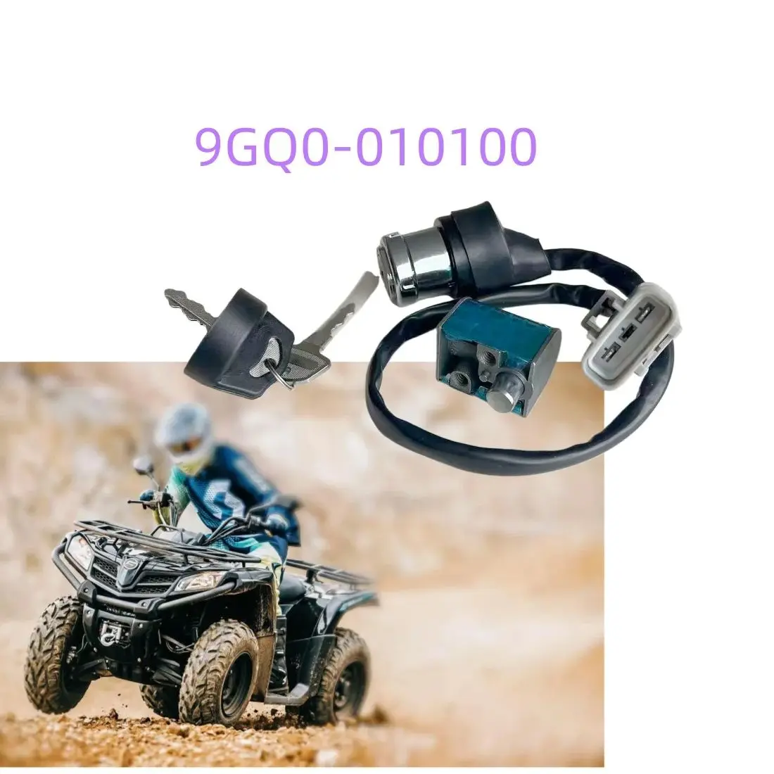 

Original Ignition Key Switch Lock Assy 9GQ0-010100 For CFMoto 450CC ATV Cforce 400L 400S 450L 450S CF400ATR CF400AU Models