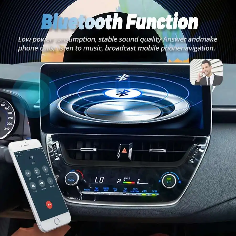 لتويوتا كورولا 2019 2020 2021 2022 2023 E210 اللاسلكية Carplay أندرويد السيارات 4G 12.3 بوصة أندرويد 14 سيارة الوسائط المتعددة 2DIN لتحديد المواقع