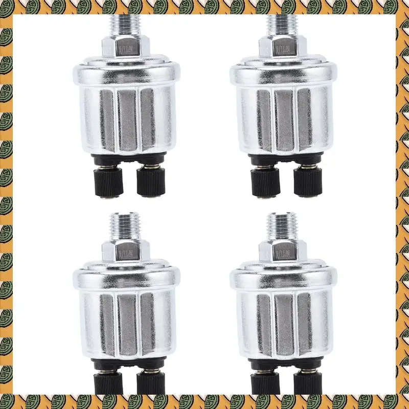 

A77I 4X VDO Universal Oil Pressure Sensor 1/4NPT 13Mm 0-10Bars Genset Pressure Measuring Instruments Alarm Generator Sensor