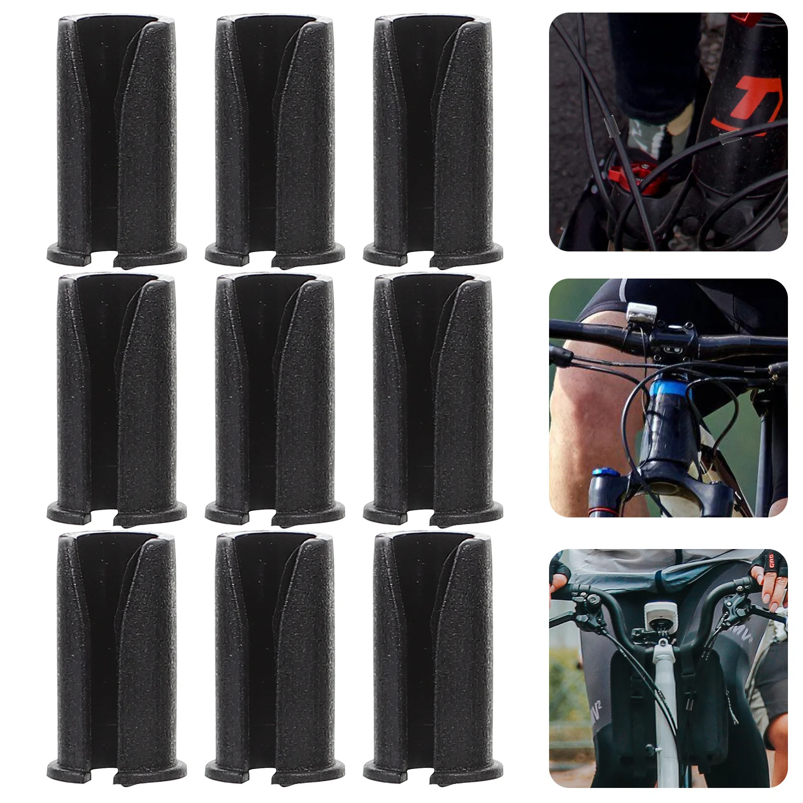 

10Pcs U Clip Bicycle Cable Clamp Durable Smooth Surface Easy to Carry Cable Clip Shifter Hose Guide Hose Guide