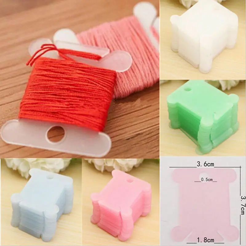 Embroidery Thread holder Floss Craft Bobbin Cross Stitch Storage Holder Plastic Sewing Thread Board Card Thread Organizer