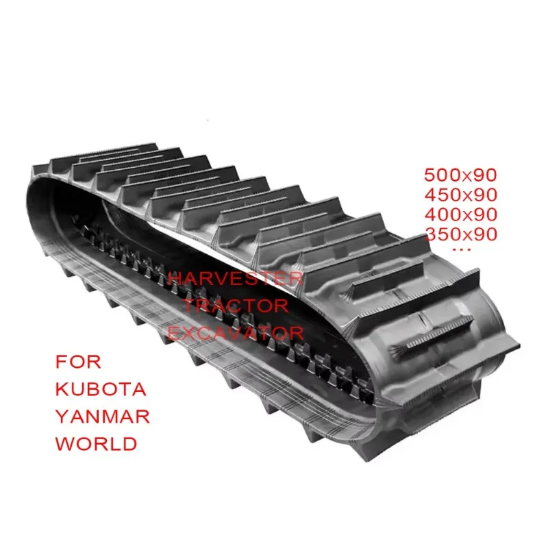 

Agricultural Tracks DC70 DC93 500x90x56 450x90x56 350x90x56 450x90x60 Kubota Crawler 500*90*56 Harvester Rubber Track