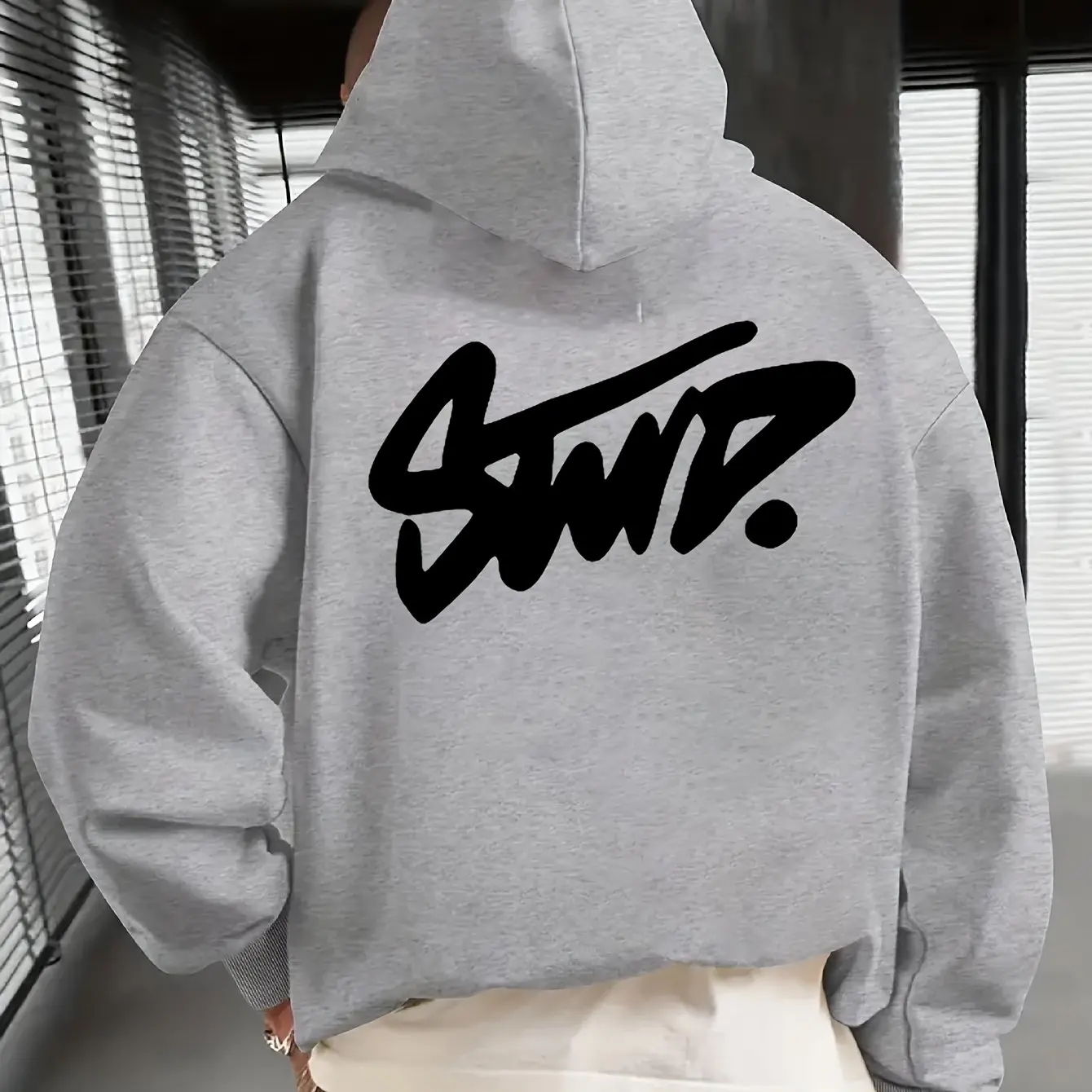 Y2K رجل الملابس اليومية عارضة أزياء شخصية طويلة الأكمام مقنعين المتقدمة الكلاسيكية شعبية الصلبة نمط الإناث السترة #2