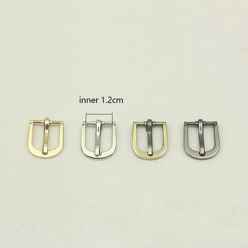 

50Pcs 12mm Mini Handbag Shoes Strap Belt Tri Glider Metal Pin Buckles Slider Web Adjuster DIY Leather Craft Repair Accessory