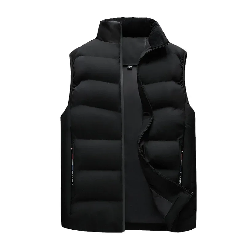 

Mens Hood Vest Korean Fashion Men Down Vests Sleeveless Hooded Male Clothing Waistcoat Casual Winter Coat Plus Size 6XL