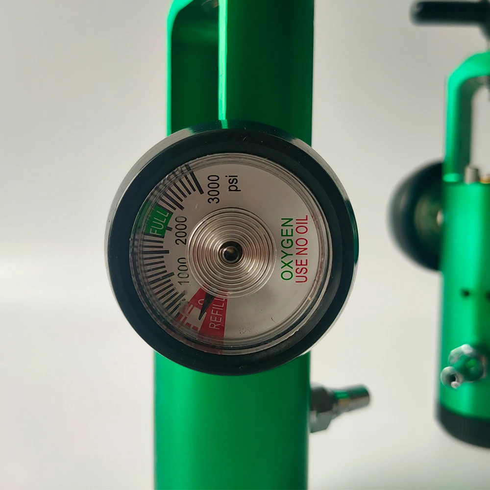 CGA870 Medical Oxygen Tank Regulator Brass Barb Type Connector 0-3000 PSI Gas Portable for Commercial Use
