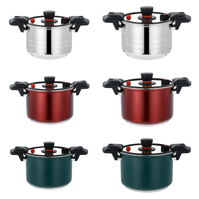 

Peactical Pressure Cooker Large Capacity Safe Cooking Utenils for Outdoor Camp Dropshipping