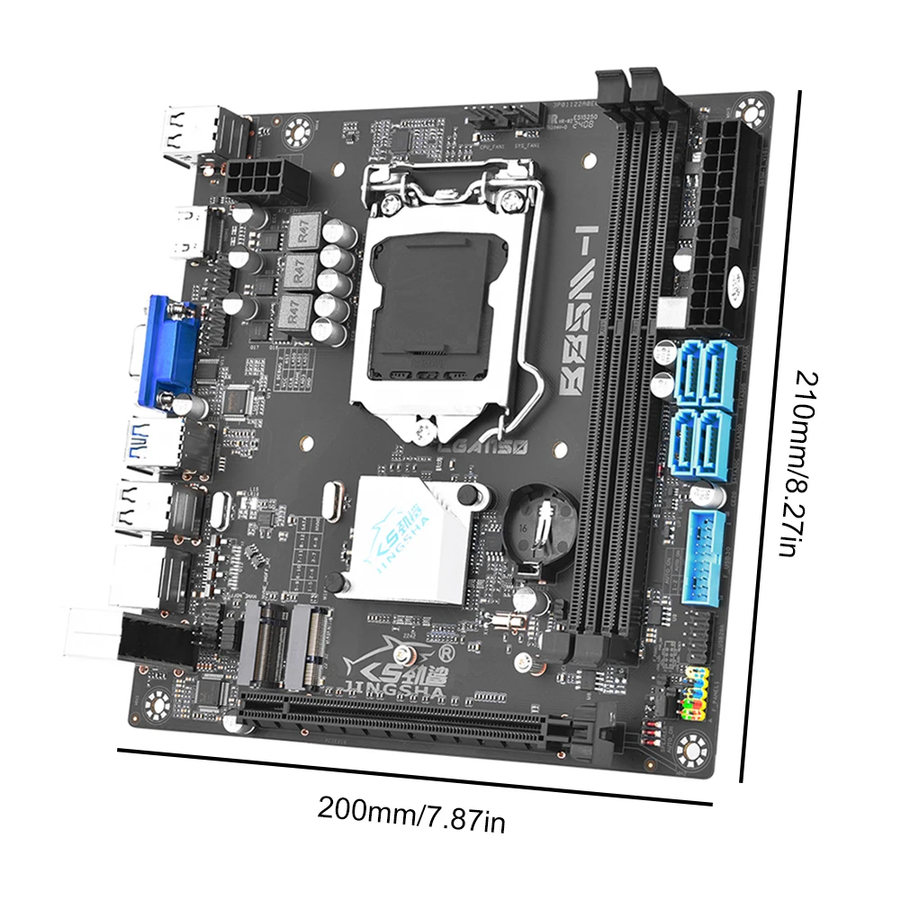 Imagem -02 - Itx Motherboard Lga 1150 pc Desktop Gigabit Ethernet Lga1150 Suporte Intel 4ª Geração Core i7 i5 i3 B85m-i