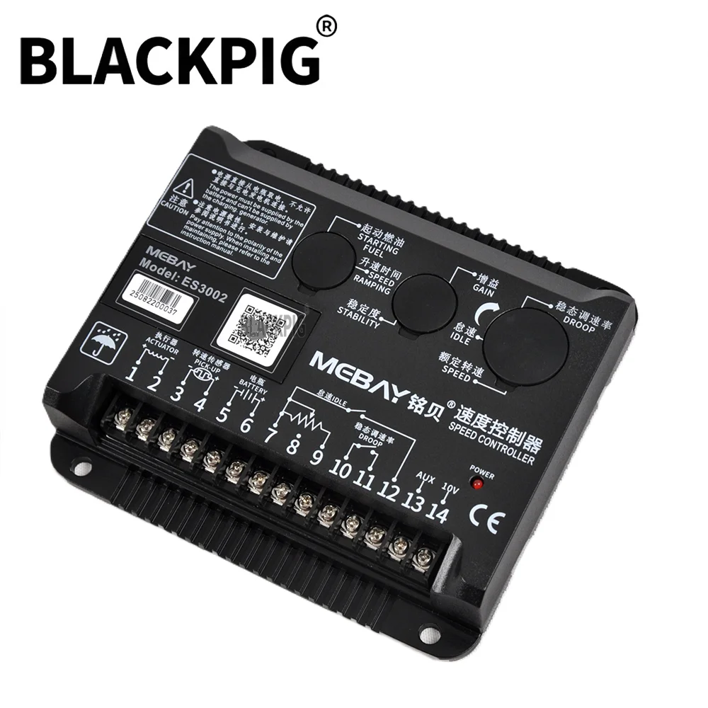 MeBayES3002 Diesel Engine Governor Speed Control Board Compatible Replace Of C2002 Generator Speed Controller Unit DC12V 24V