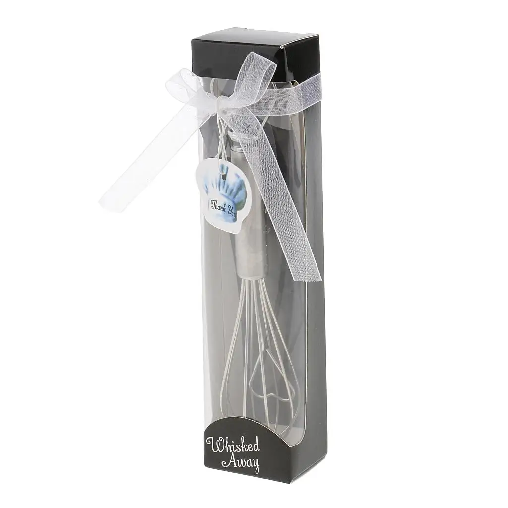 Metal Silver Egg Beater with Heart Shape for Wedding Party Favors Hand Mixer Whisk Tool for Guest Gifts and Decoration Pieces