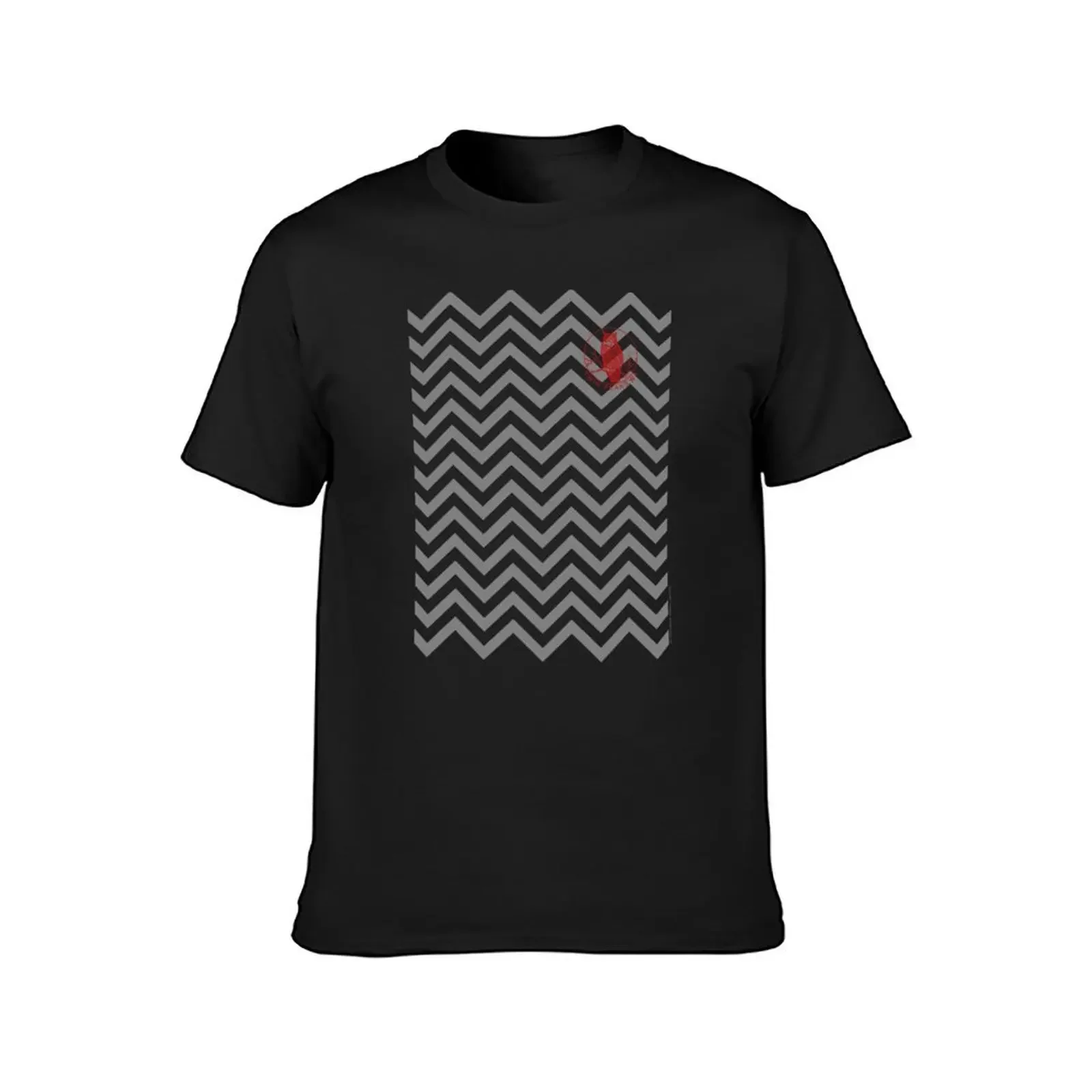 Twin Peaks Owl Pocket Logo Backward And Forward Design T-Shirt blanks plus size men clothing