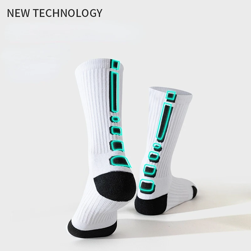 2023 Anti-slip Football Men Cotton Socks Sport Male Non-slip Basketball Soccer Tennis Sport Grip Cycling Riding Socks For Men