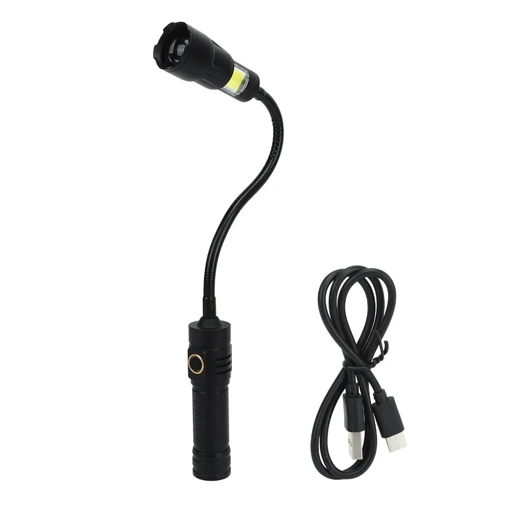 Durable 1000 Lumens LED Work Light Rechargeable Waterproof Flexible LED Light 360° Adjustable Magnetic Flashlight Sewing Light